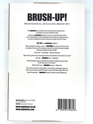 Angelwax Brush-UP! Professional Detailing Brush Set