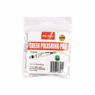 MaxShine Mini Polisher System Accessories Small Green Polishing Pad (10-Pack)