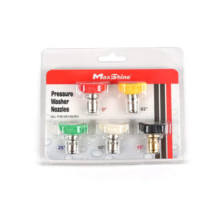 MaxShine - Pressure Washer Spray Nozzle Tips 5-Pack -carcareproducts