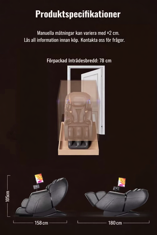 Noble Recovery Lyxig Massagestol med Ai teknik & 4D+3D massage