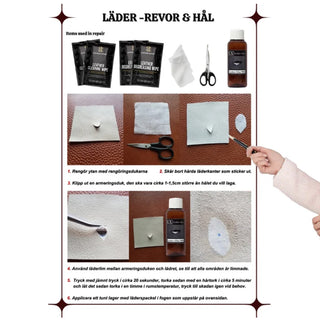 instruktioner till Leather Expert - Läder Reparations Kit