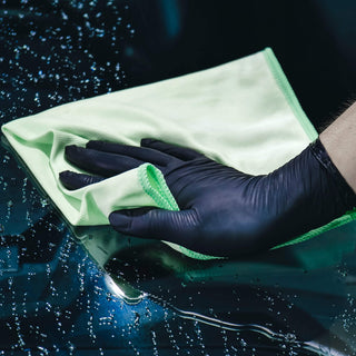 demo crazy glass towel gröna