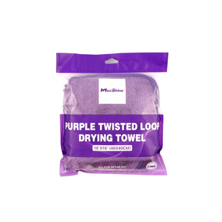 MaxShine - Twisted Loop Glass Drying Towel 40x40cm 3-Pack