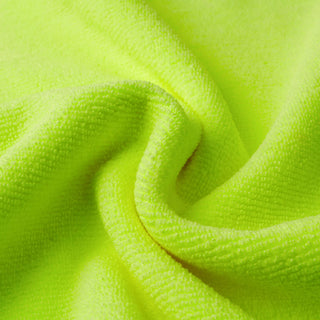 Grön mikrofiberduk  närbild krull