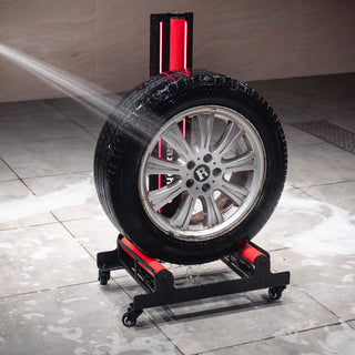 MaxShine - Wheel & Tire Stand With Lockable Casters and LED Lights - carcareproducts