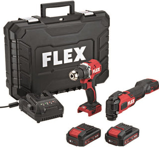FLEX Kombikit DD2G 18-LD + MT 18.0v  Skruvdragare + Multiverktyg